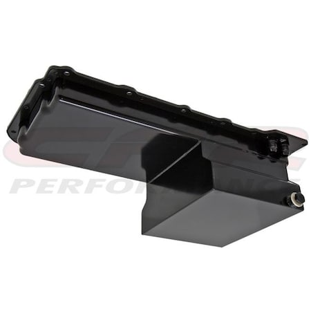 Cfr Performance CFR HZ-9733-C Steel Chevy Gm Ls Engines Oil Pan 7 qt An 10 Fitting-Chrome HZ-9733-PBK